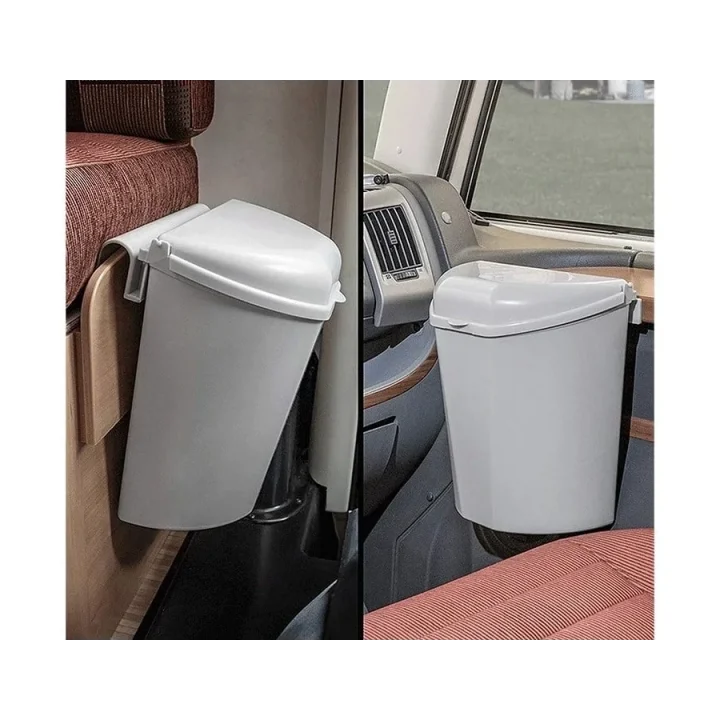 SUGA 7 Litre Karavan Kapısı & Dolap İçi Pratik Çöp Kutusu Bağlantı Aparatlı