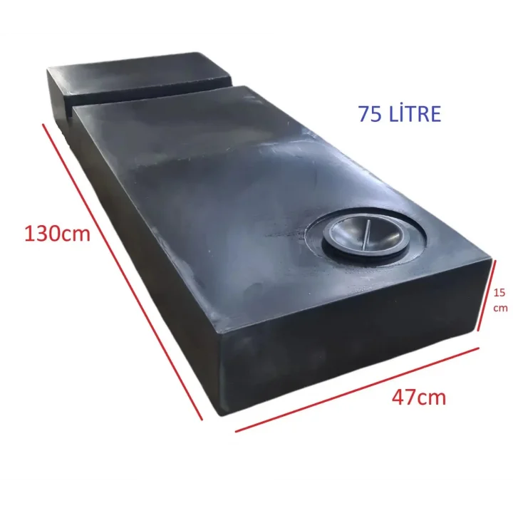Karavan Su Deposu 75 Lt Siyah