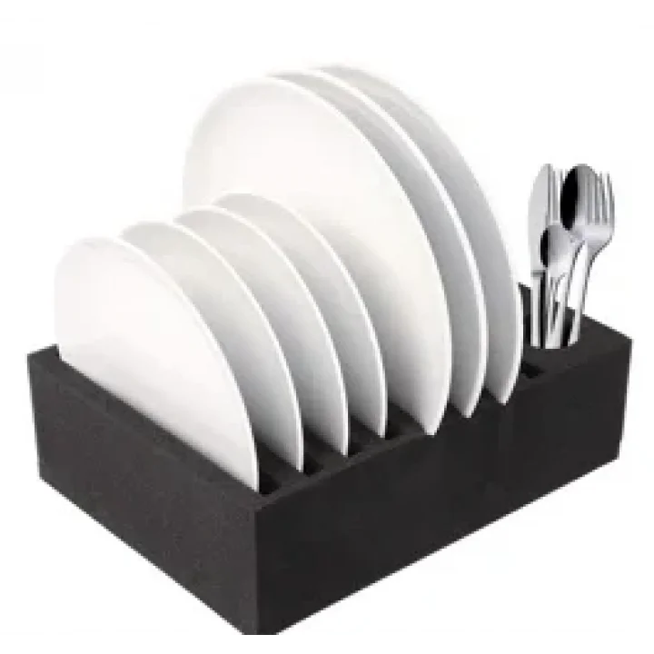 SUGA Karavan & Tekne EVA Tabak, Çatal ve Bıçak Tutucu 8+3 Bölmeli 33x25x10 cm