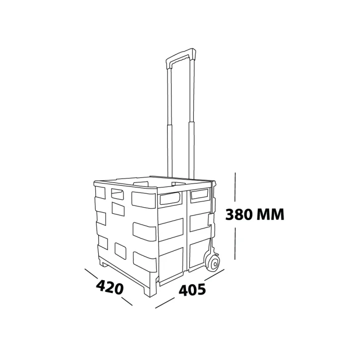 KATLANIR TEKERLEKLİ KAMP KASASI KAHVERENGİ