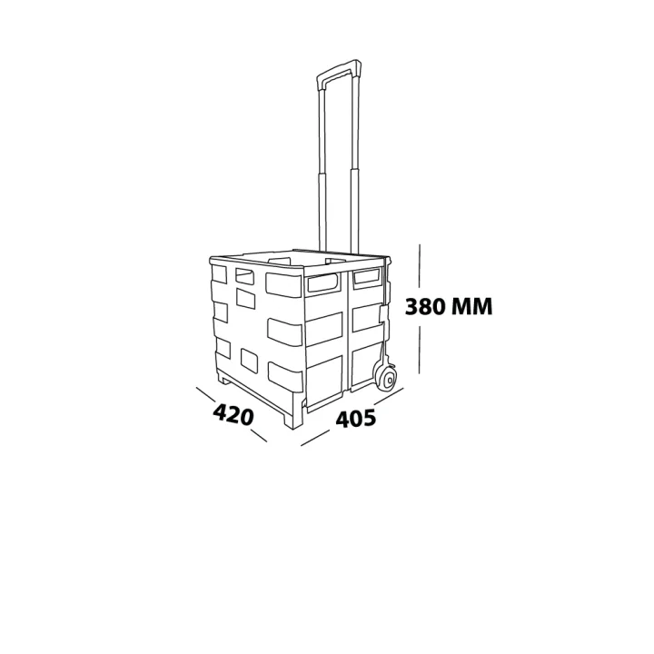 KATLANIR TEKERLEKLİ KAMP KASASI SİYAH