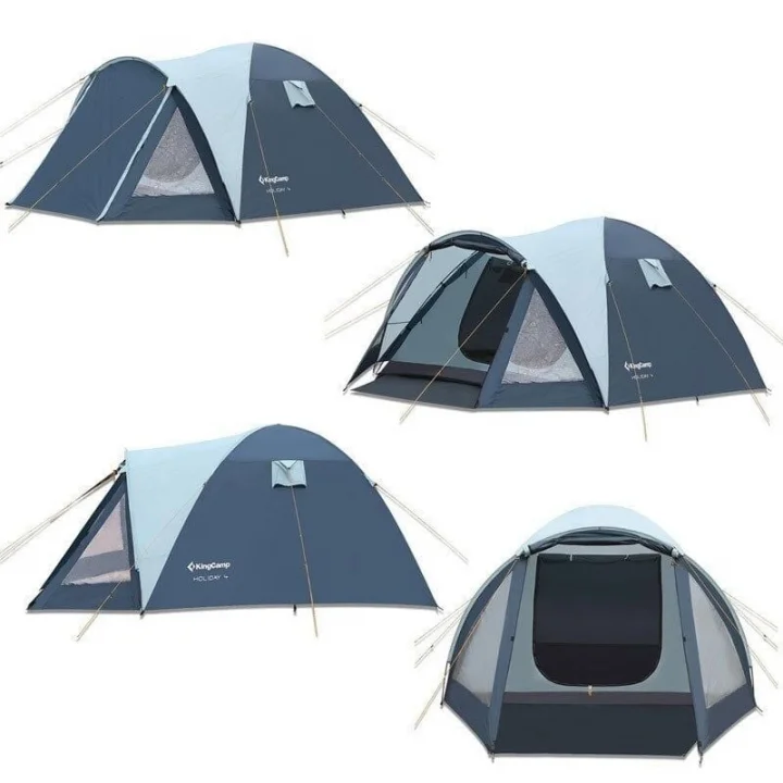Kingcamp Blue Bei̇ge Holi̇day 4 Kişilik Çadır