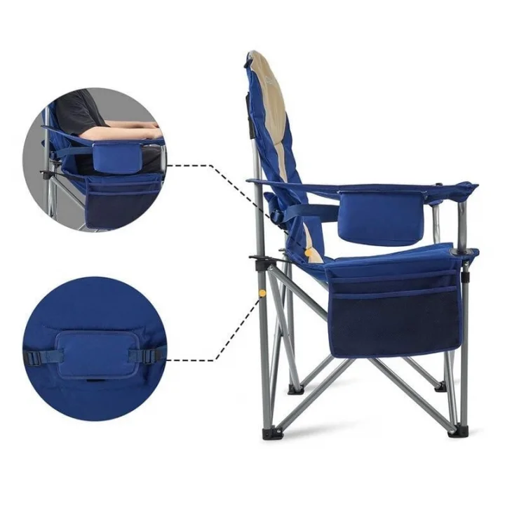 Kingcamp Deluxe Sandalye (Mavi/bej)