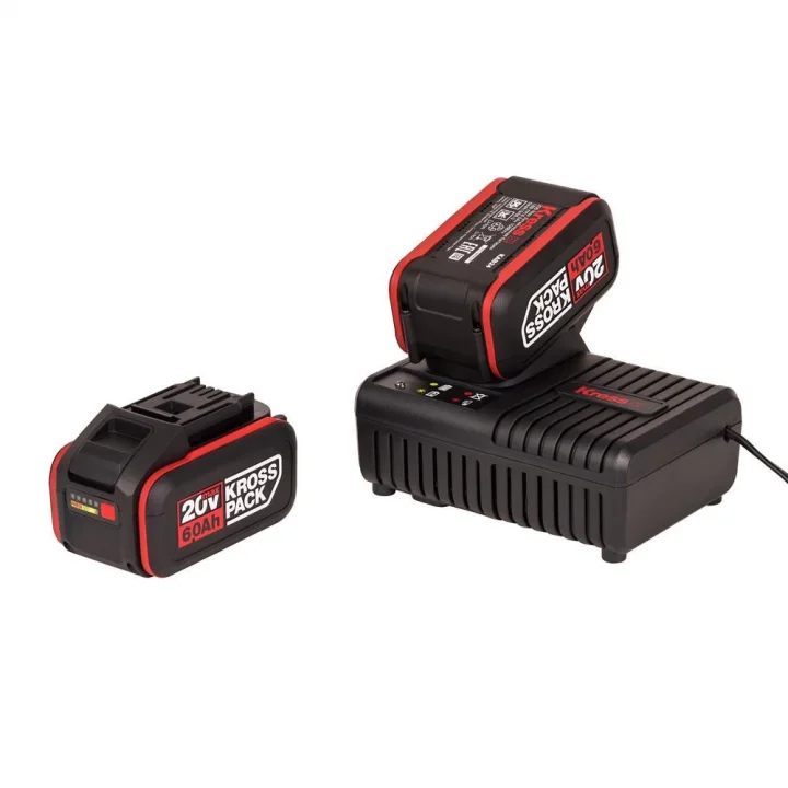 Kress KAD22 20Volt 6.0Ah Kross Pack Li-ion Çift Akü ve Akü Şarj Cihazı