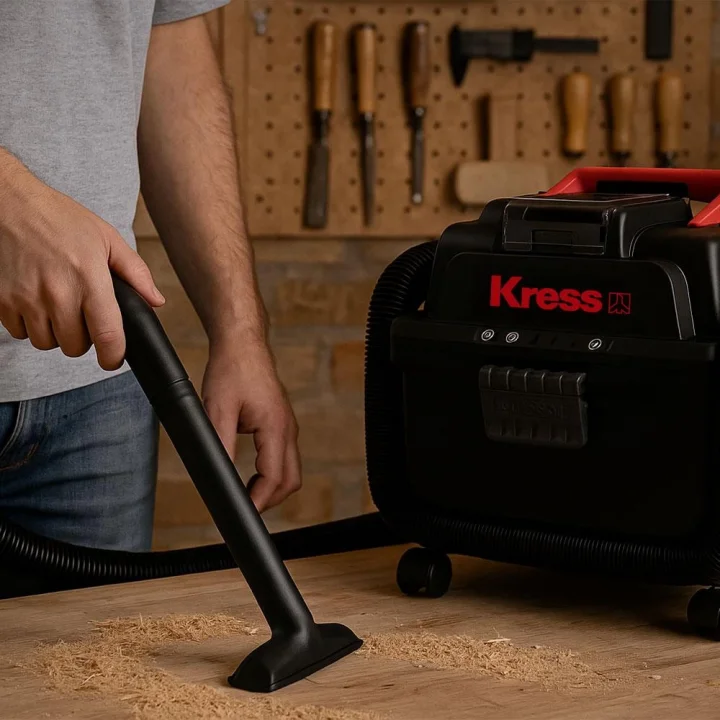 Kress KH035.9 20Volt 250W/17Kpa Flexi Esnek Hortumlu Şarjlı Islak/Kuru Süpürge & Üfleme (Akü Dahil Değildir)