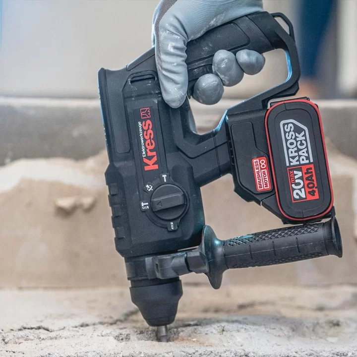 Kress KRKS1 KUB30.2 + KU390.4 + KUH10.2 20Volt/4Ah. 6 Adet Akülü Profesyonel Kombo Set