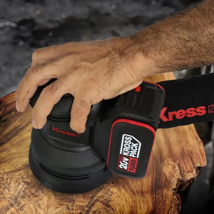 Kress KUD20.9 20Volt 125mm Kömürsüz Profesyonel Devir Ayarlı Eksantrik Zımpara (Akü Dahil Değildir)