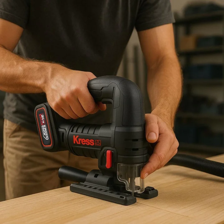Kress KUE26.91 20Volt Profesyonel Kömürsüz Devir Ayarlı Şarjlı Dekupaj Testere (Akü Dahil Değildir)