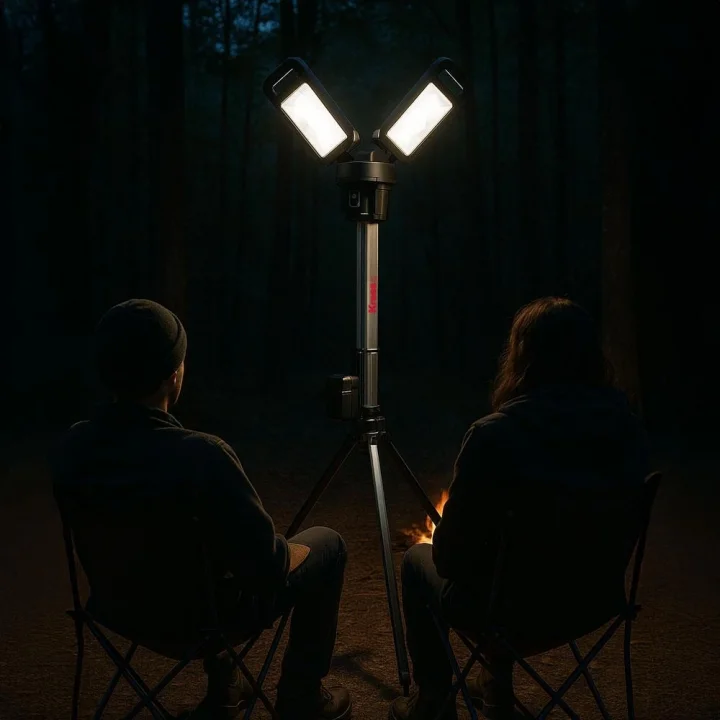 Kress KUF09.9 20Volt 2000/4500 Lümen Profesyonel Kule Tipi Teleskopik Katlanabilir LED Projektör (Akü Dahil Değildir)