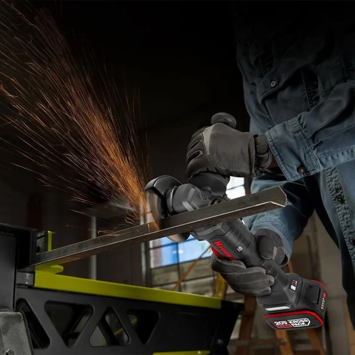 Kress KUH10.9 20Volt 125mm Kömürsüz Profesyonel Şarjlı Devir Ayarlı Avuç Taşlama (Akü Dahil Değildir)