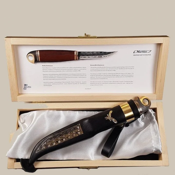 Marttiini Bronze Bird Damascus Bıçak (557012w)