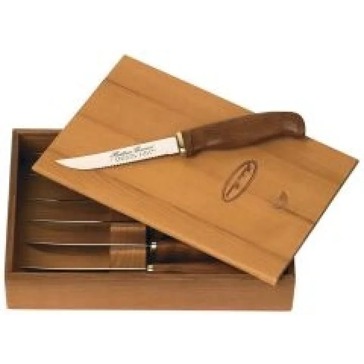 Martti̇i̇ni̇ Steak Kni̇ves 6 Pc Wooden Box Bıçak