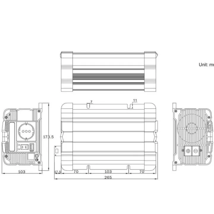 MAX 12V 600W Tam Sinüs Inverter