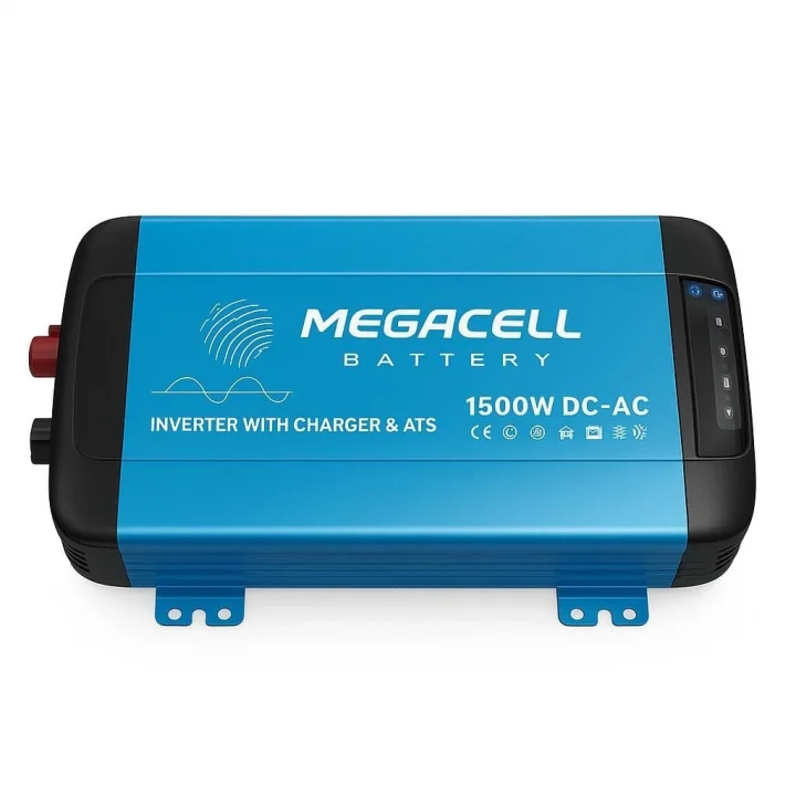 Megacell 12V 1500W Tam Sinüs Şarjlı İnvertör (UPS Özellikli)