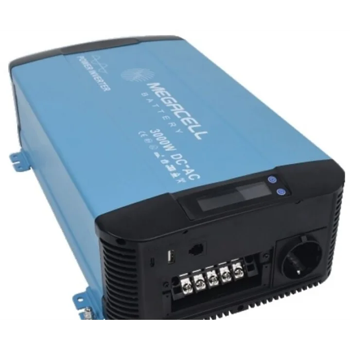 Megacell 12V 3000W Tam Sinüs Şarjlı İnvertör (UPS Özellikli)