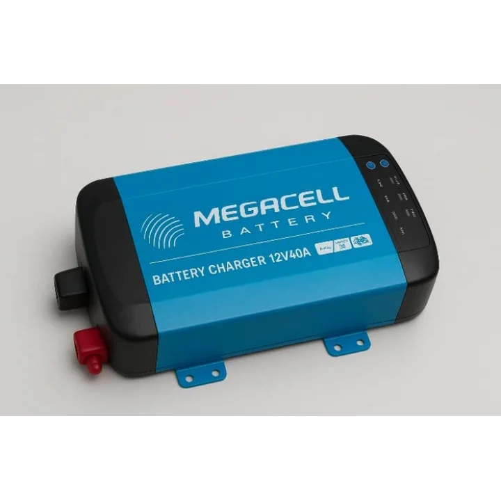 Megacell 12V 40A Akıllı Şebeke Şarj Cihazı - LiFePO4 Uyumlu