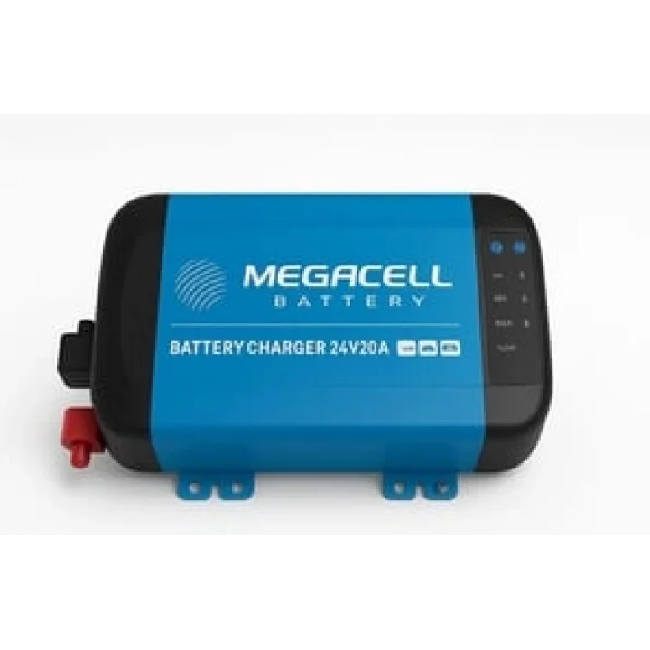 Megacell 24V 20A Akıllı Şebeke Şarj Cihazı - LiFePO4 Uyumlu