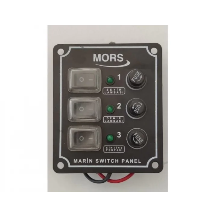 Mors 3’lü Switch Panel - Dikey