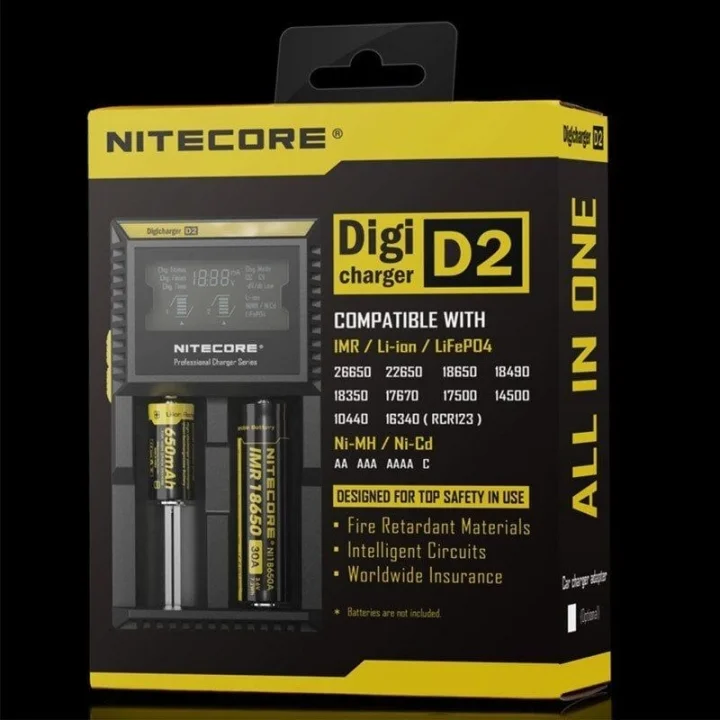 Nitecore D2 Pil Dolum Kiti (Digicharger)