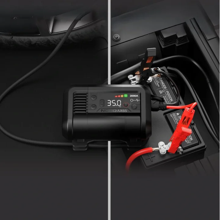 NOCO AX65 12V Lityum 2000Amp Akıllı Akü Takviye + Pompa + Powerbank + Led Lamba