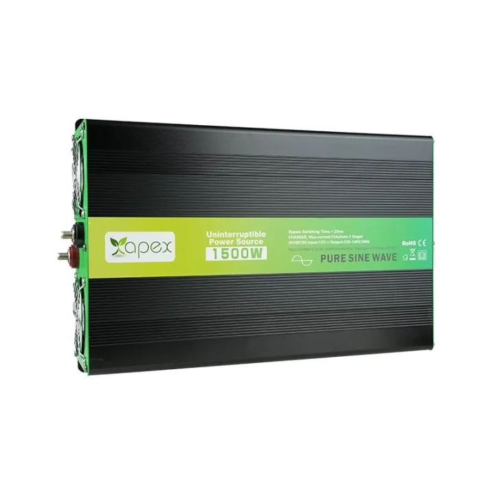NPS1500-12 Apex 1500W Şarjlı Tam Sinüs İnverter 12V