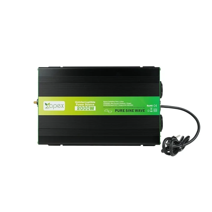 NPS2000-12 Apex 2000W Şarjlı Tam Sinüs İnverter 12V