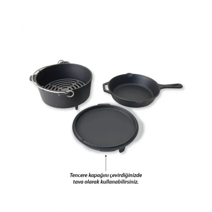 Nurgaz Campout Döküm Set 12 Inch