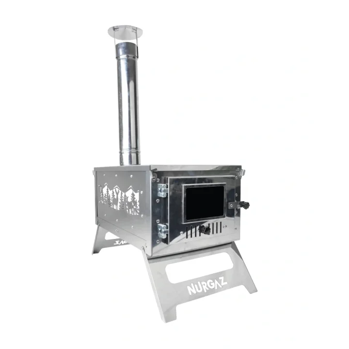 Nurgaz Katlanır Krom Soba