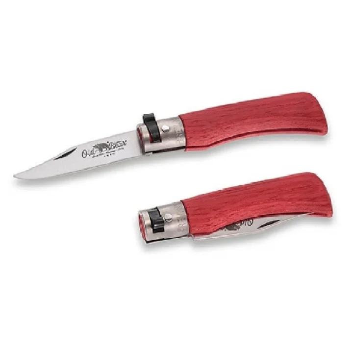 Old Bear 15 Cm Lamine Kırmızı Ahşap Sap 6 Xs Çakı