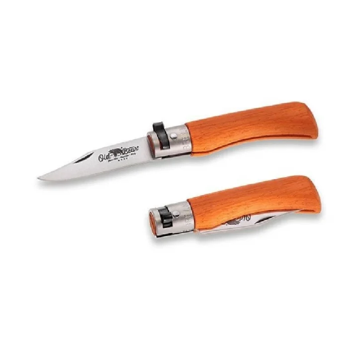 Old Bear 15 Cm Lamine Turuncu Ahşap Sap 6 Xs Çakı