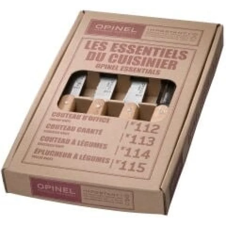 Opinel 4 Lu Ahşap Sap Bıçak Seti (001300)