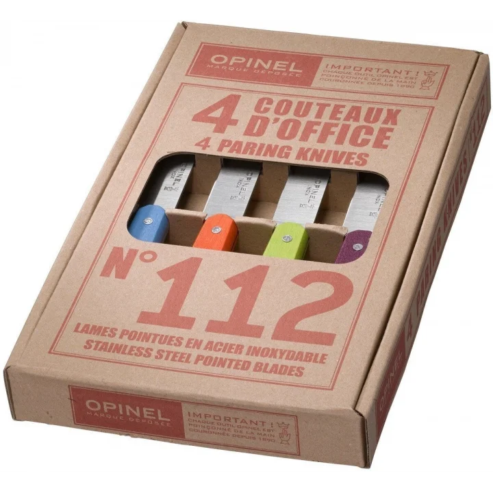 Opinel 4 Lu Renkli Meyve Bıçak Seti (001381)