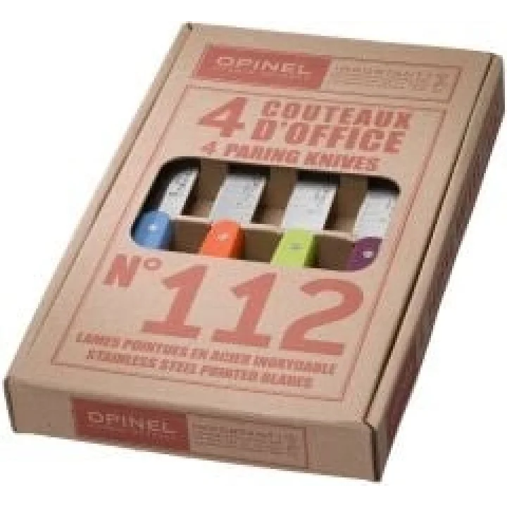 Opinel 4 Lu Renkli Meyve Bıçak Seti (001381)