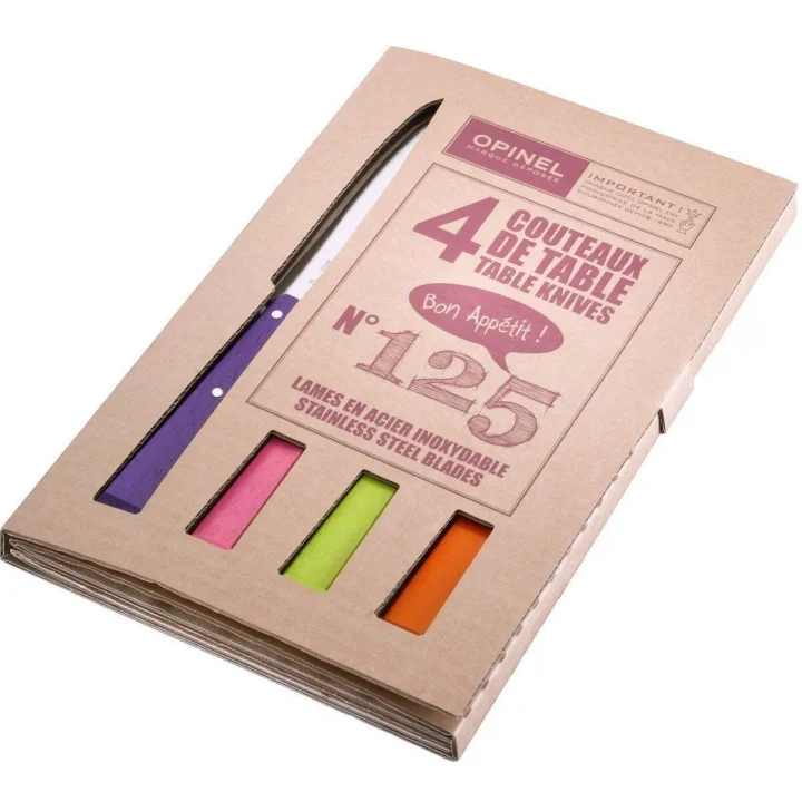 Opinel 4 Lu Renkli Sofra Bıçak Seti (001532)