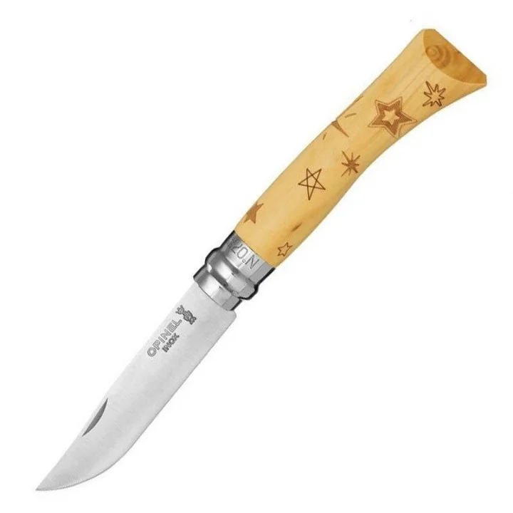 Opinel Inox 7 No Yildiz İşleme Çakı (001549)