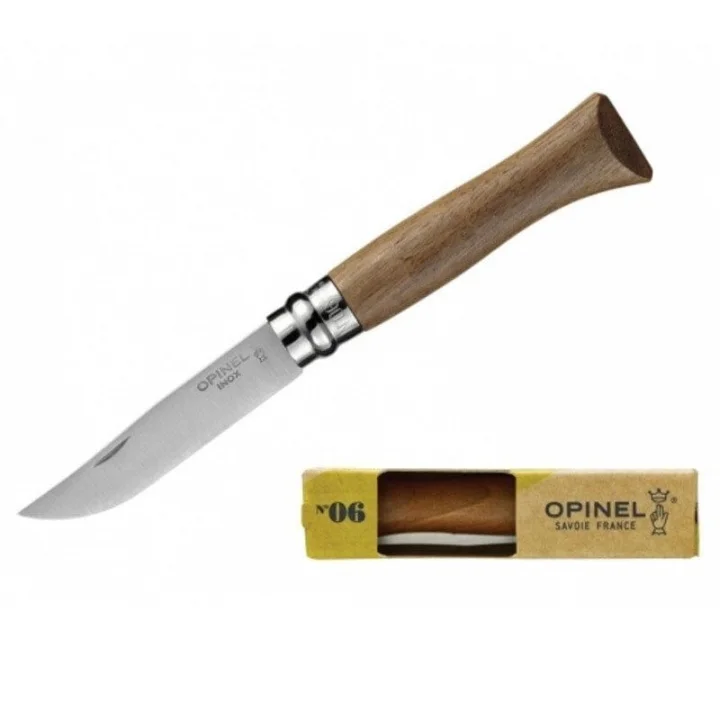 Opinel Inox Ceviz Saplı 6 No Çakı (002025)