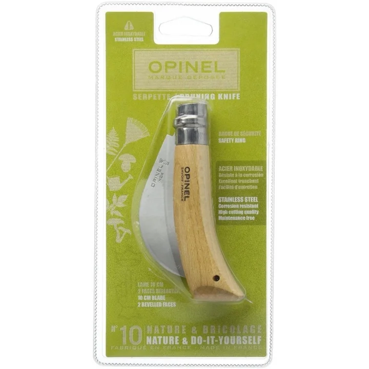 Opinel Inox Kayin Saplı 10 No Bag Çakısı Ambalaj