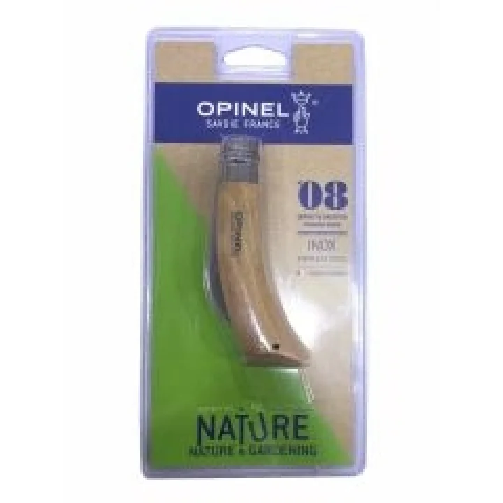 Opinel Inox Kayin Saplı 8 No Bag Çakısı Ambalaj