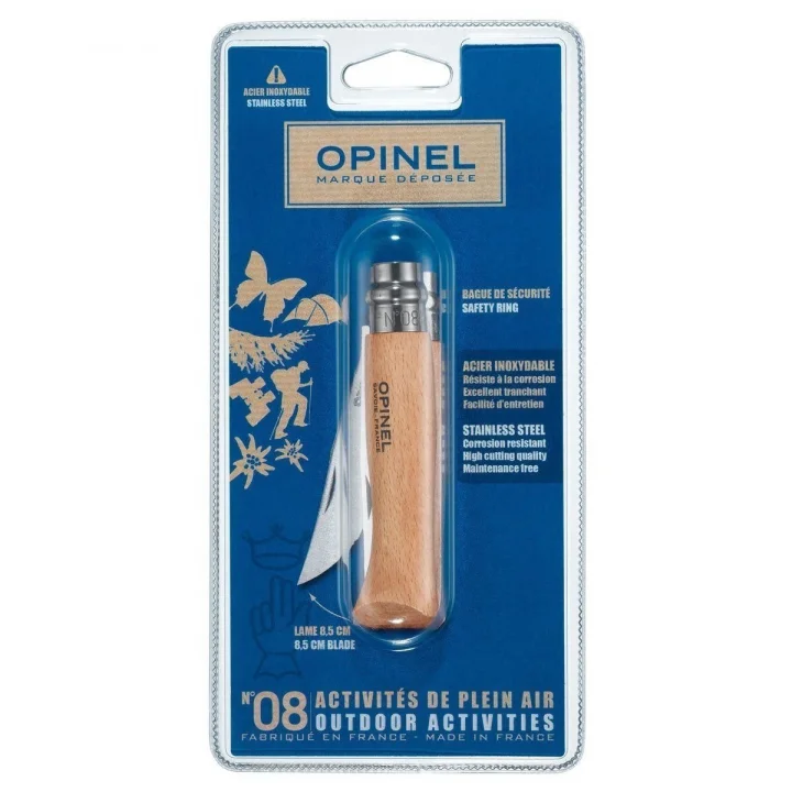 Opinel Inox Kayin Saplı 8 No Çakı Ambalaj (000405)