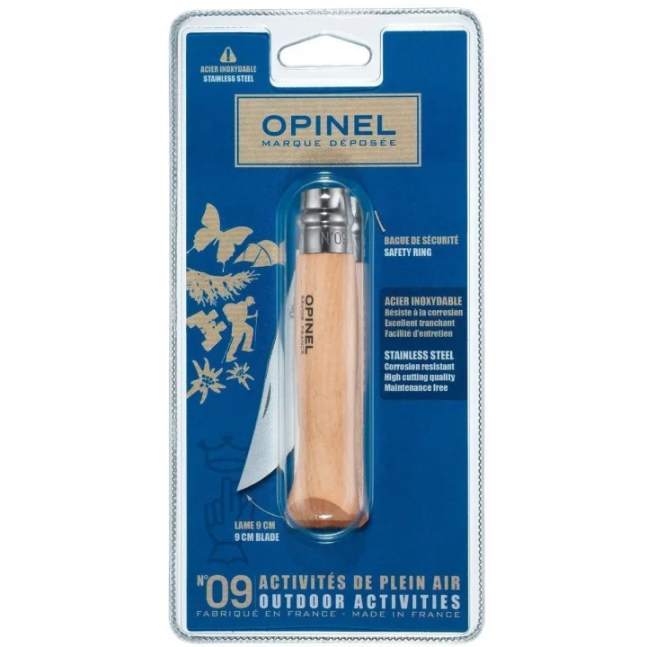 Opinel Inox Kayin Saplı 9 No Çakı Ambalaj (001254)