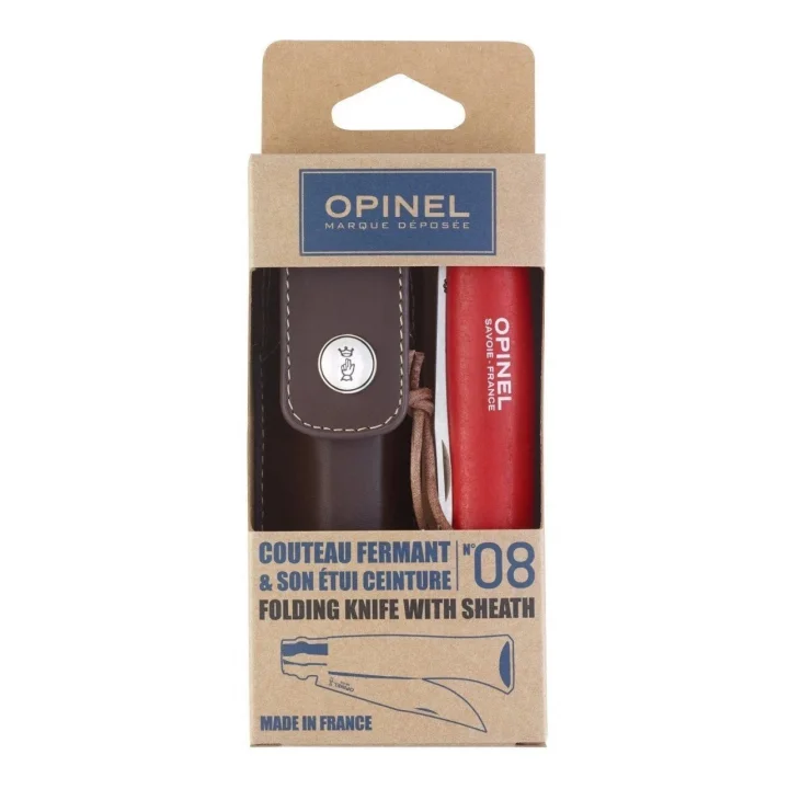 Opinel Inox Kırmızı Sap 8 No Çakı (001890)