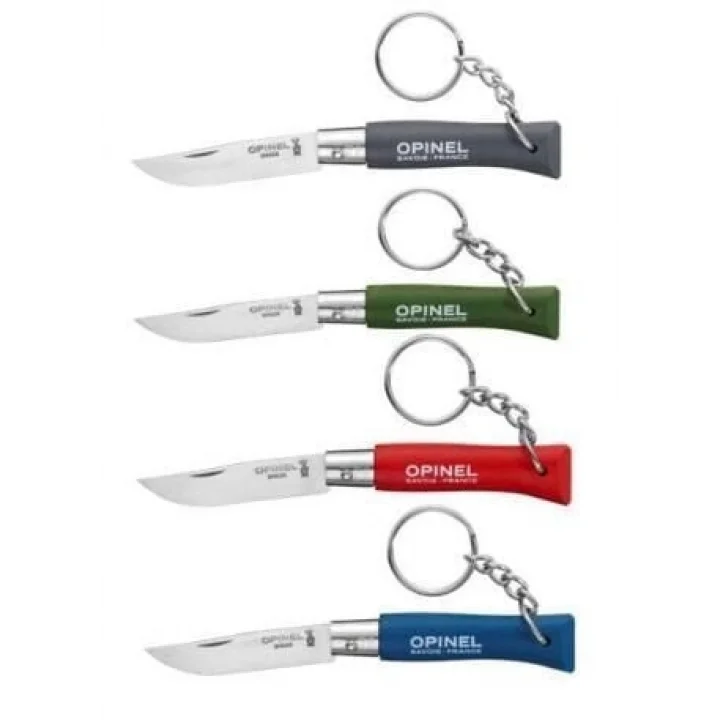 Opinel Inox Renkli Anahtarlıklı 4 No Çakı (12li̇)