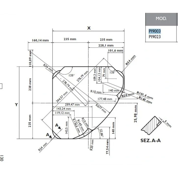 DOMETIC Smev PI9023 Üçgen Karavan 3 Gözlü Ocak