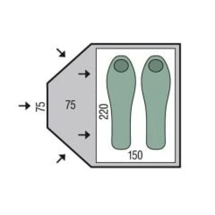 Pinguin Bora 2 Ki̇şi̇li̇k Çadir