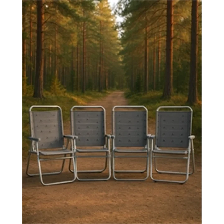 Plaj Sandalye 4 Adet Set