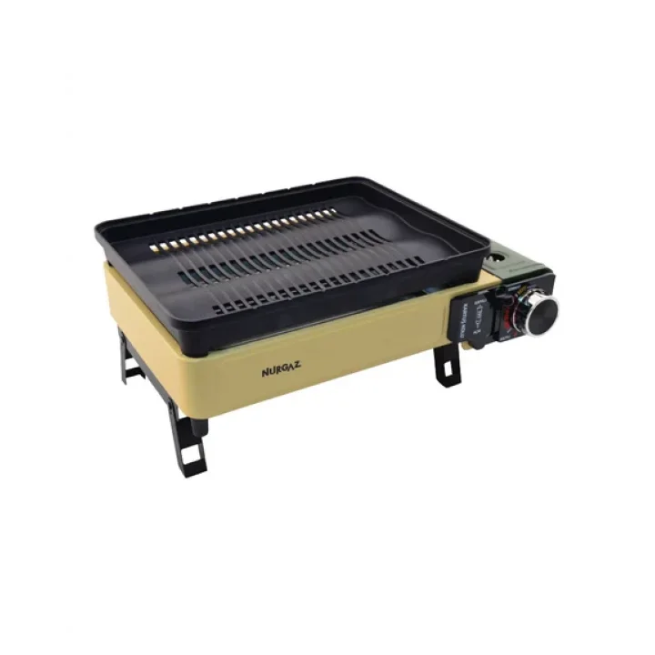 Portatif Gazlı Barbekü Ve Pişirme Seti Sarı
