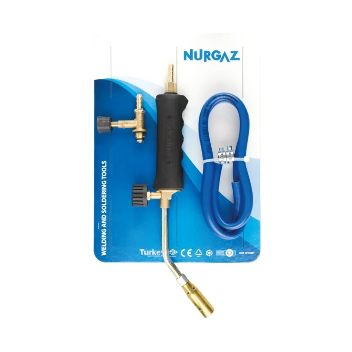 PROPAN TAV VE KAYNAK SETİ 17 MM BAŞLIKLI HORTUM KELEPÇE MUSLUK DAHİL