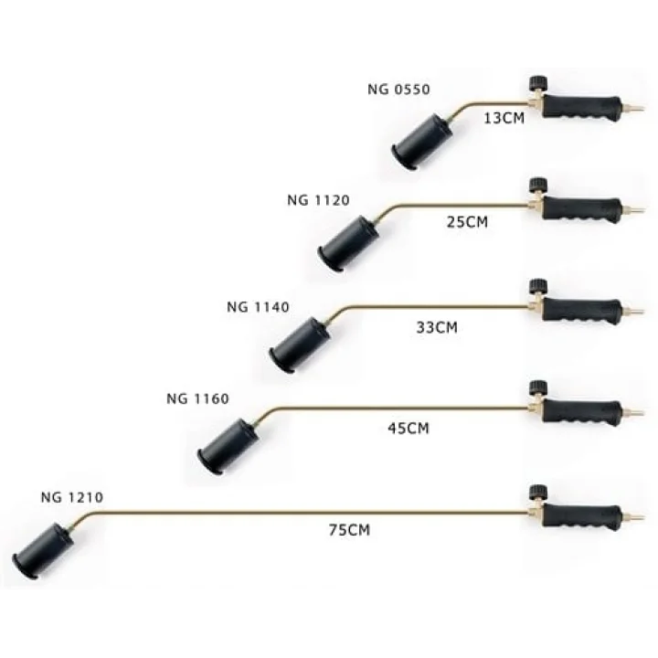 PROPAN TAV VE KAYNAK TAKIMI  57 MM METAL BAŞLIKLI 45 CM BOYUN