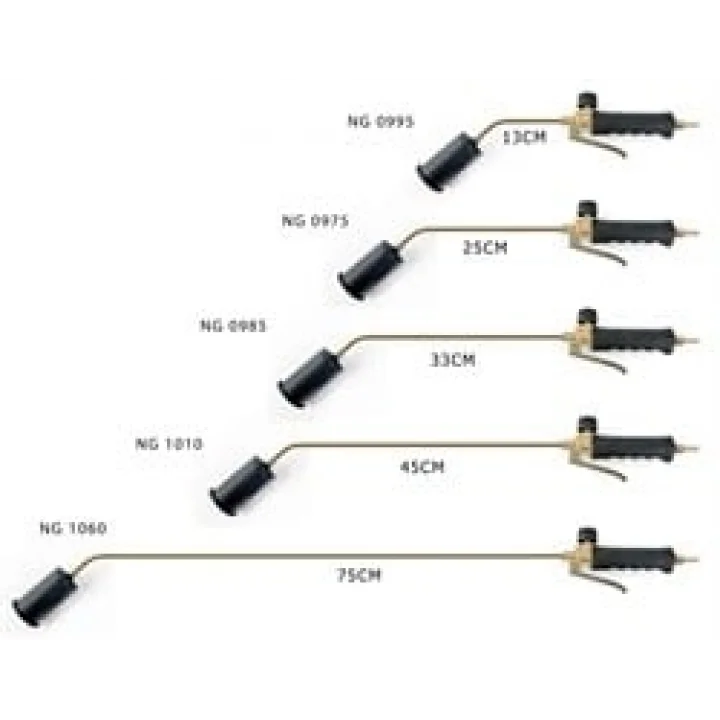Propan Tav Ve Kaynak Takımı 57 Mm Metal Başlıklı Tetikli 45 Cm Boyun