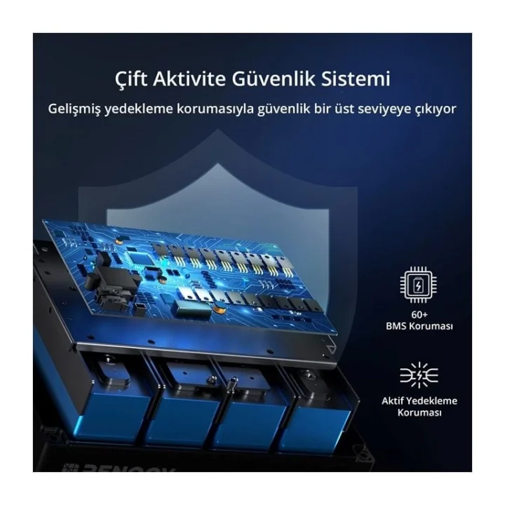 Renogy Akıllı Lityum Akü Pro Kendini Isıtmalı 200 Ah